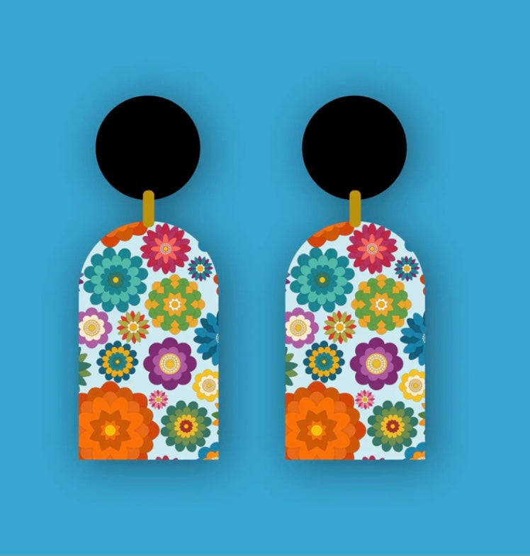 Flower Power Statement Earrings