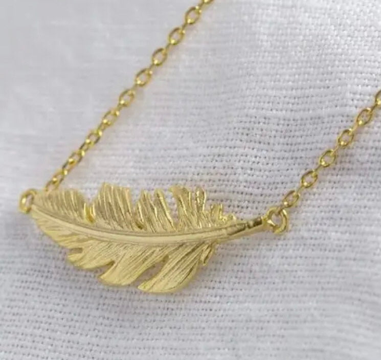 Delicate Feather Necklace