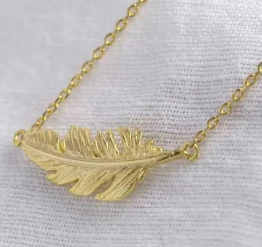 Delicate Feather Necklace
