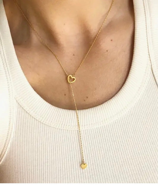 Heart Lariat Necklace