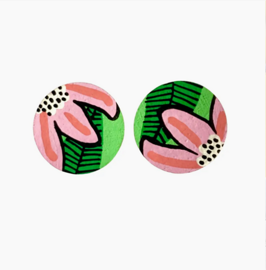 Midi Flower Studs